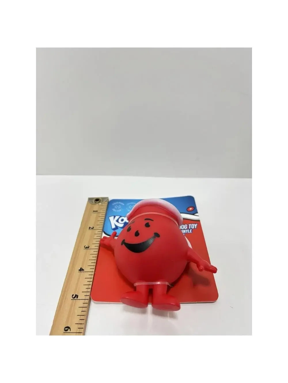 Koolmaid Red Vinyl Dog Toy Squeaky Pitcher-Shaped Logo Style Fun Pet Play